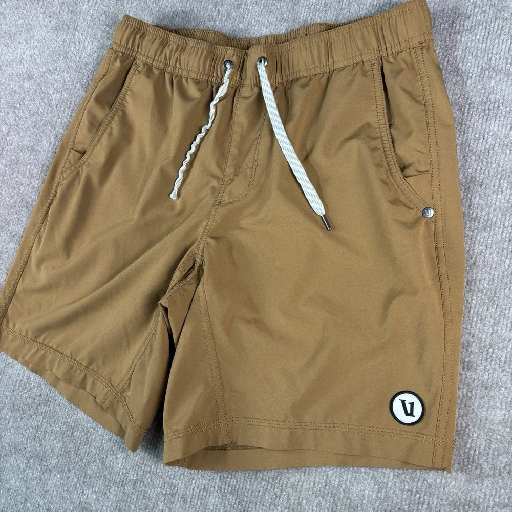 Vuori Mens Brown M Swim Trunks Shorts 5